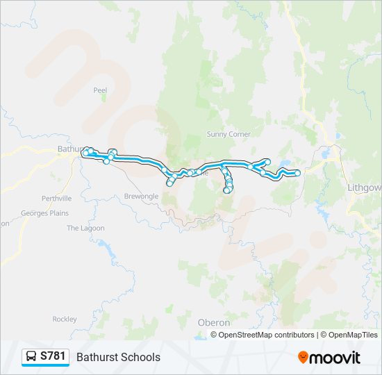 S781 bus Line Map