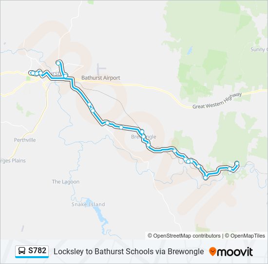 S782 bus Line Map