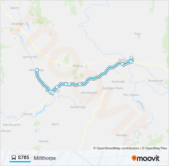 s785 Route Schedules, Stops & Maps Millthorpe (Updated)