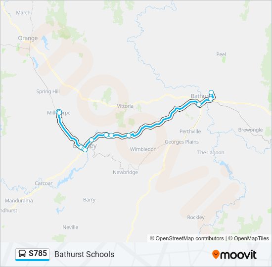 S785 bus Line Map