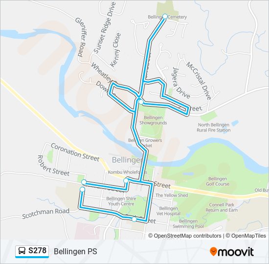 S278 bus Line Map