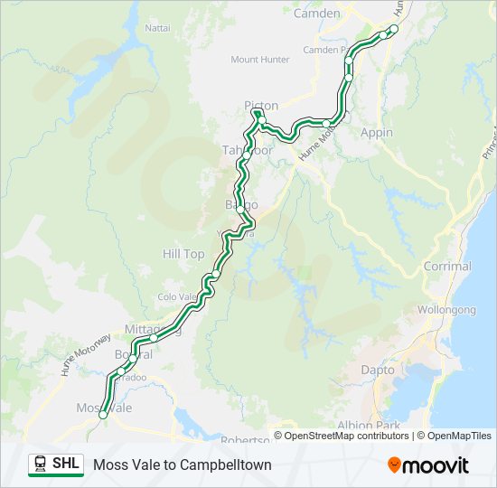 shl Route Schedules, Stops & Maps Moss Vale (Updated)