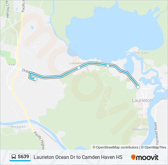 S639 bus Line Map