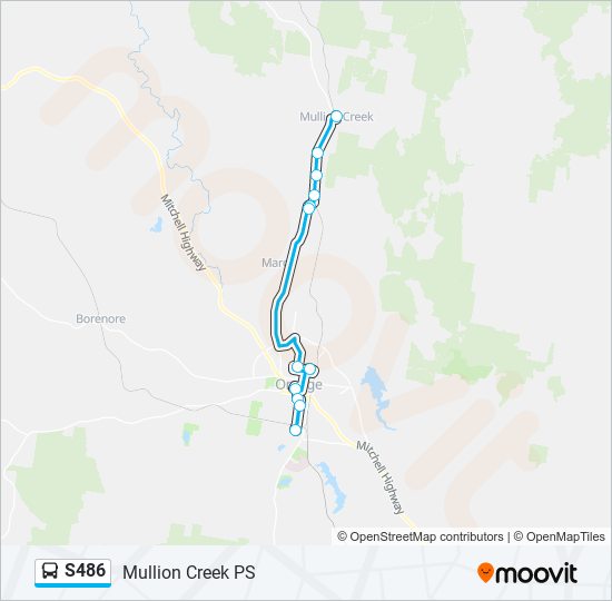 S486 Route: Schedules, Stops & Maps - Mullion Creek Ps (updated)