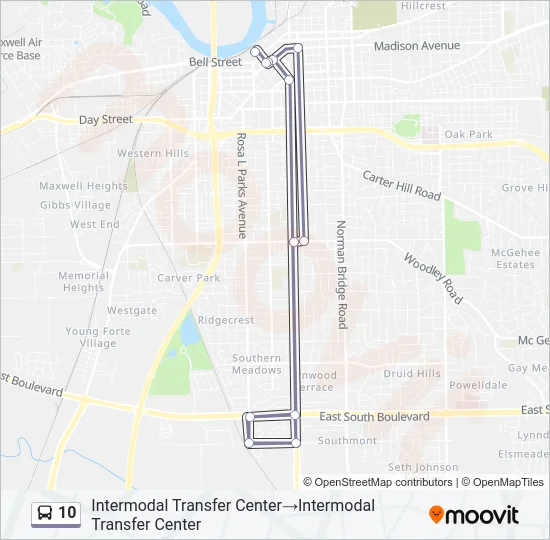 10 Bus Line Map