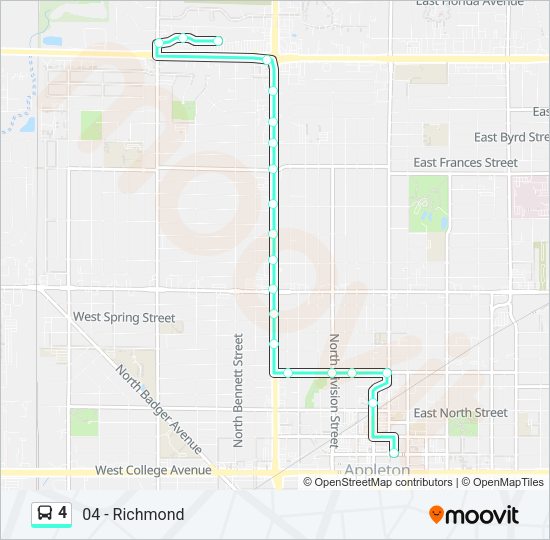 4 Bus Line Map