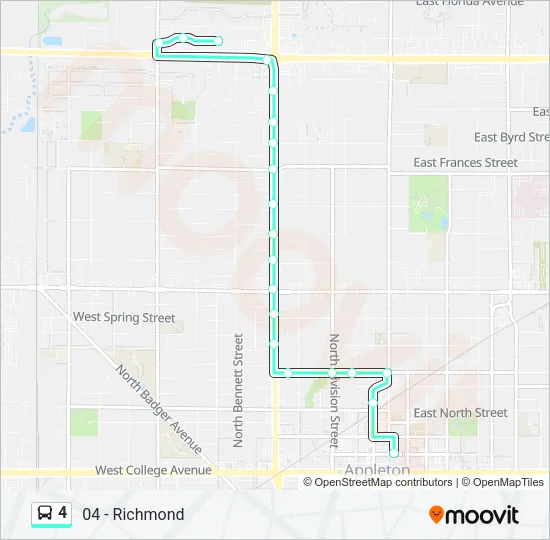 4 Bus Line Map
