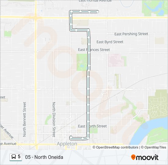 5 Bus Line Map