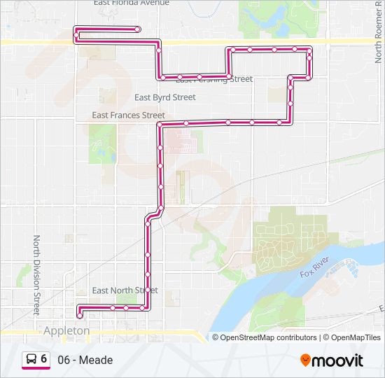 6 Bus Line Map