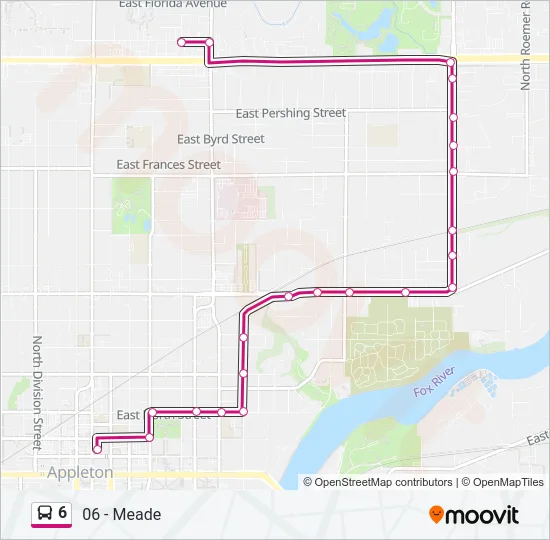 6 Bus Line Map