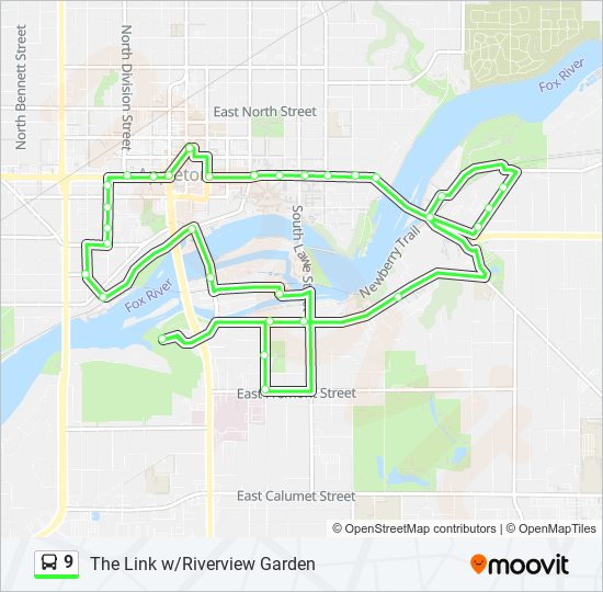 9 Bus Line Map
