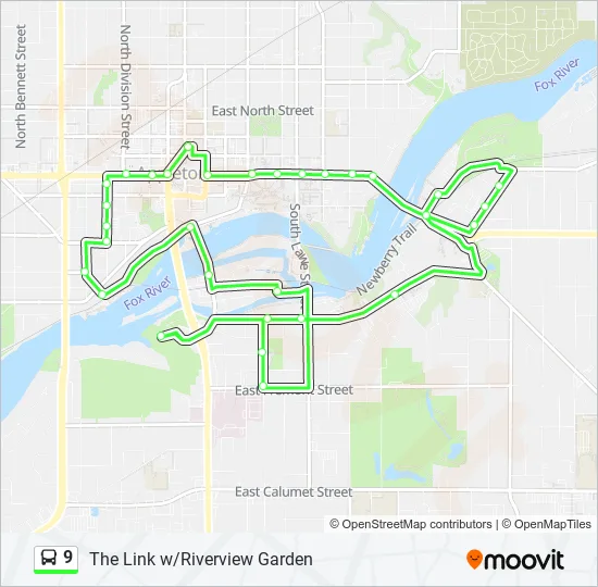 9 Bus Line Map