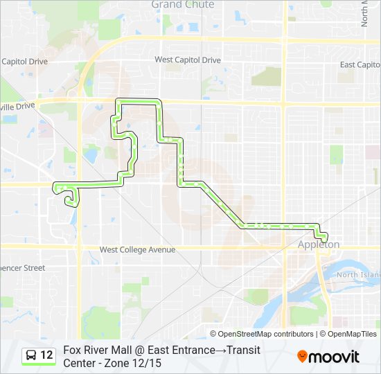 12 Bus Line Map
