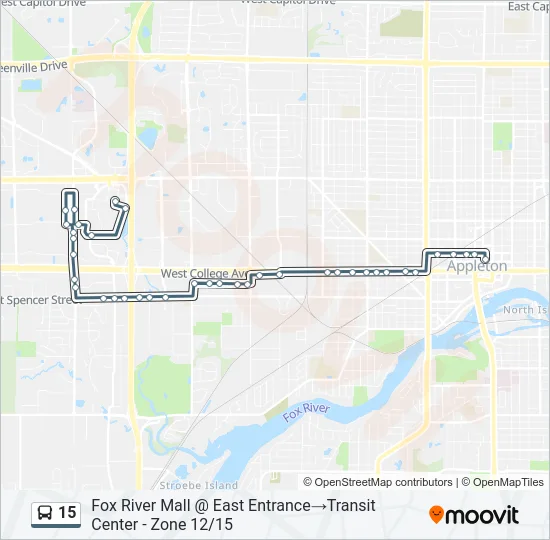 15 Bus Line Map