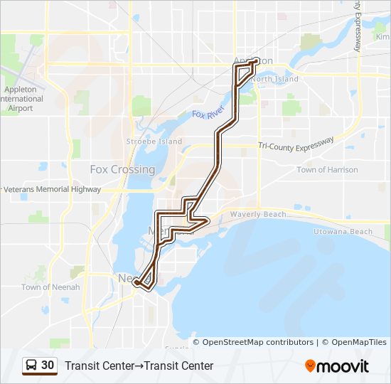 30 Route Schedules, Stops & Maps Transit Center‎→Transit Center
