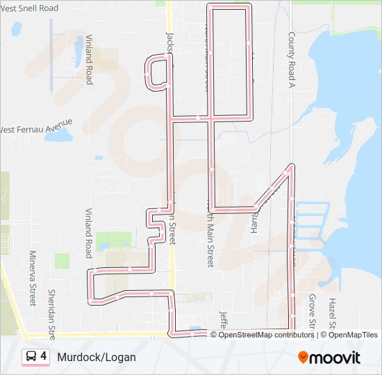 4 Bus Line Map