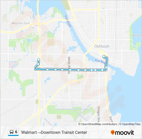 6 Bus Line Map