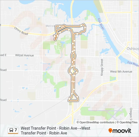 7 Bus Line Map