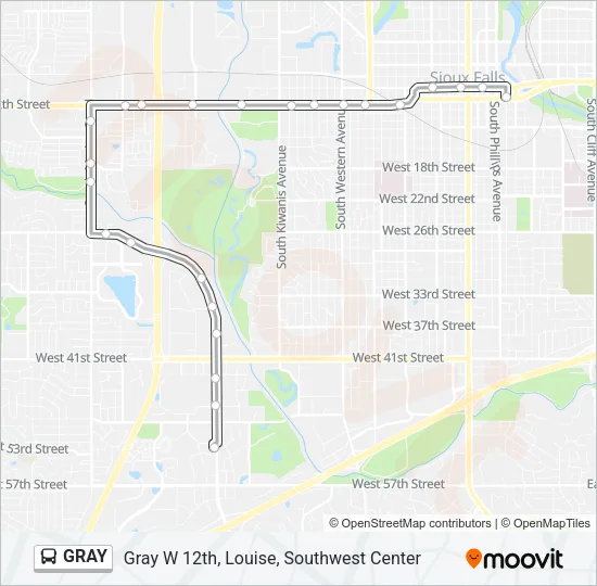 GRAY Bus Line Map
