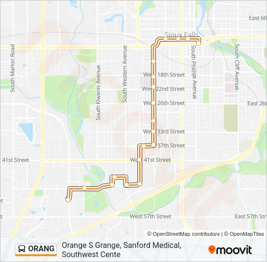 ORANG Bus Line Map