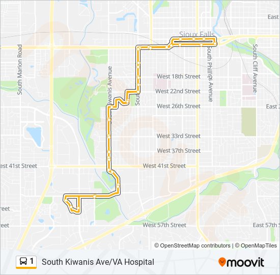 1 Route: Schedules, Stops & Maps - (Loop) (Updated)