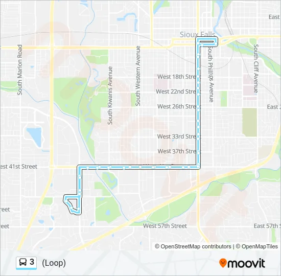 3 Bus Line Map