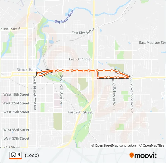 4 Bus Line Map