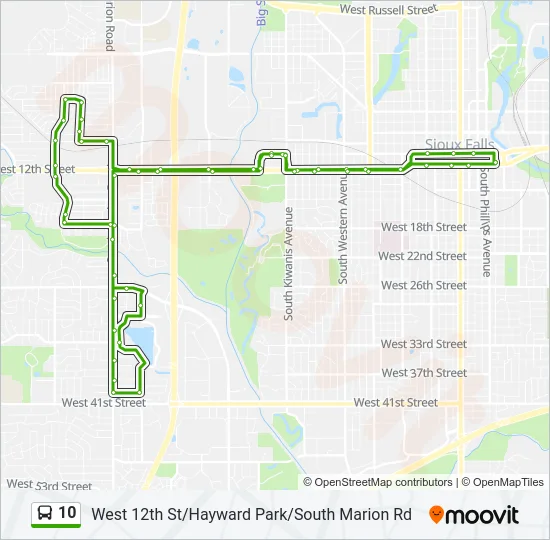 10 Bus Line Map