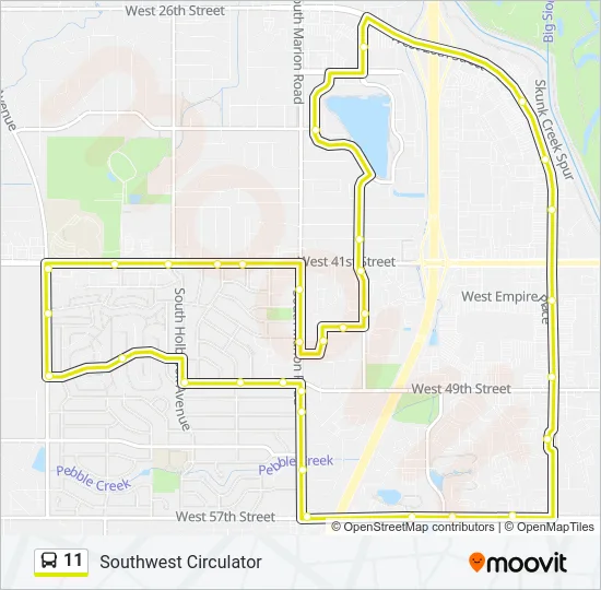 11 Bus Line Map