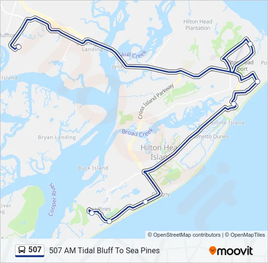 507 Bus Line Map