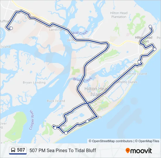 507 Bus Line Map