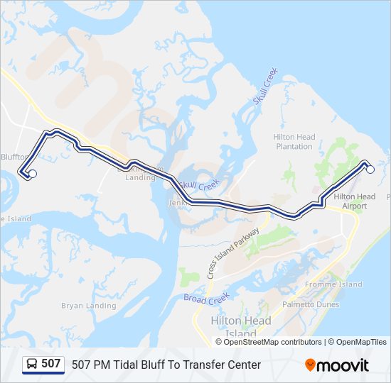 507 Bus Line Map
