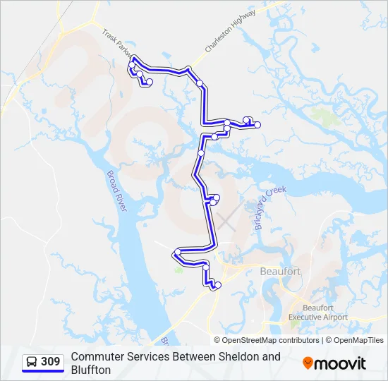 309 Bus Line Map
