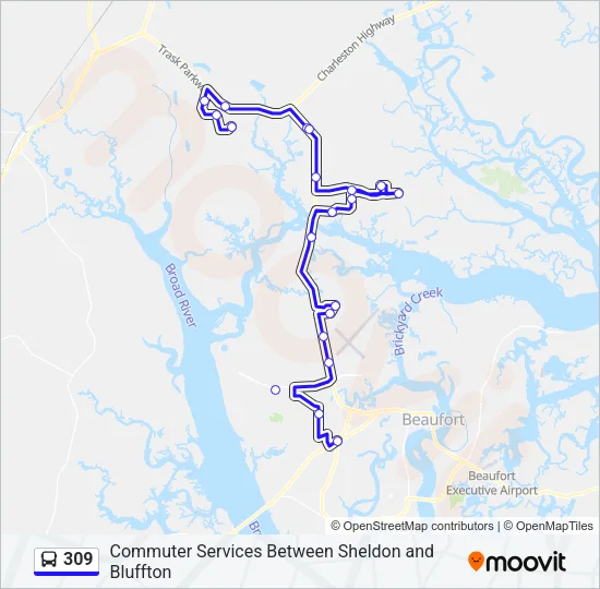309 Bus Line Map