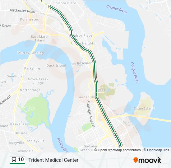 10 Bus Line Map