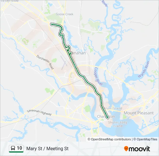 10 Bus Line Map