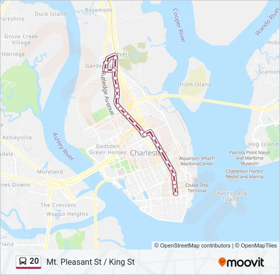 20 Bus Line Map