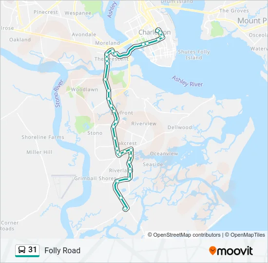 31 Bus Line Map