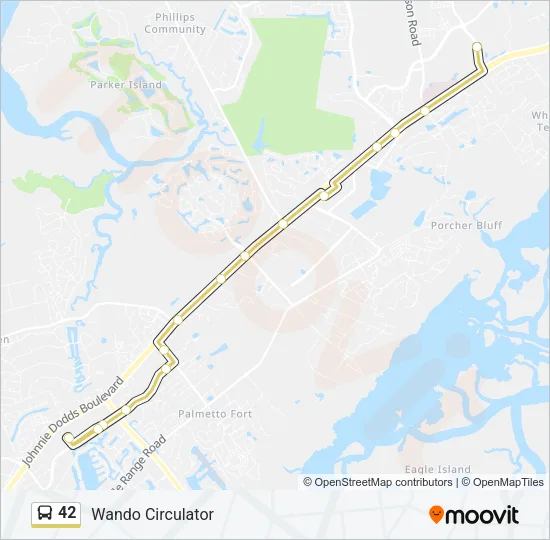 42 Bus Line Map