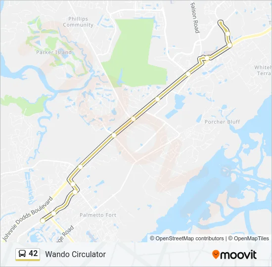 42 Bus Line Map