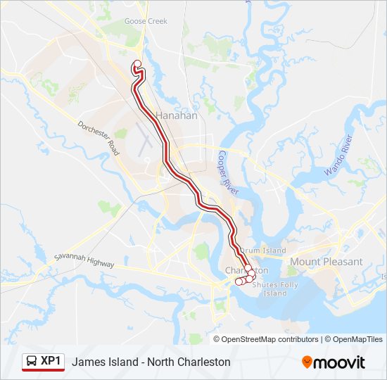 XP1 bus Line Map