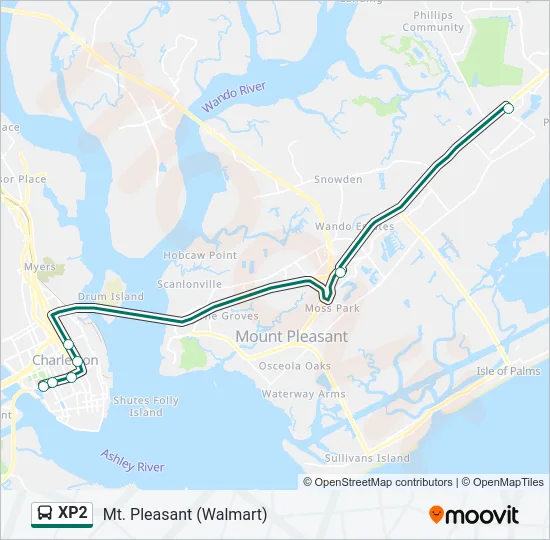XP2 Bus Line Map