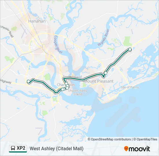 XP2 Bus Line Map