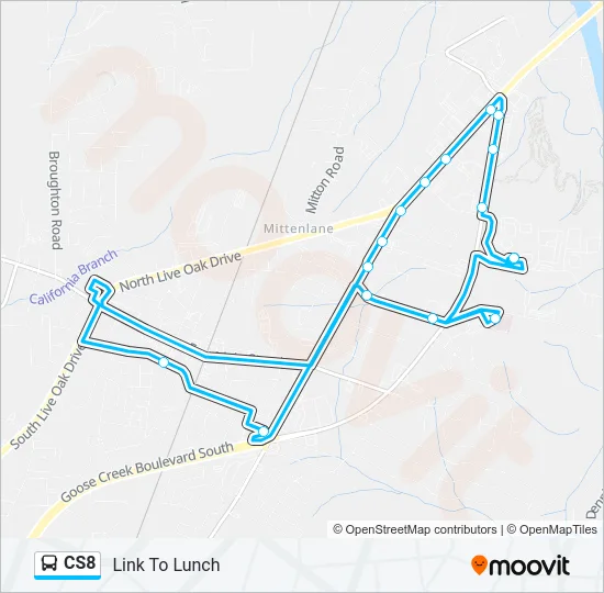 CS8 Bus Line Map
