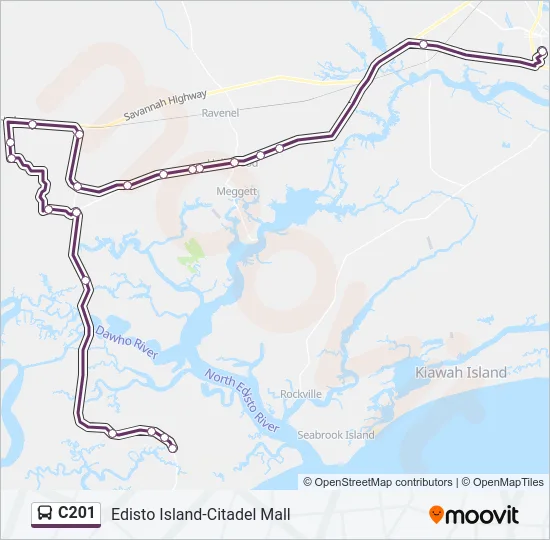 C201 Bus Line Map