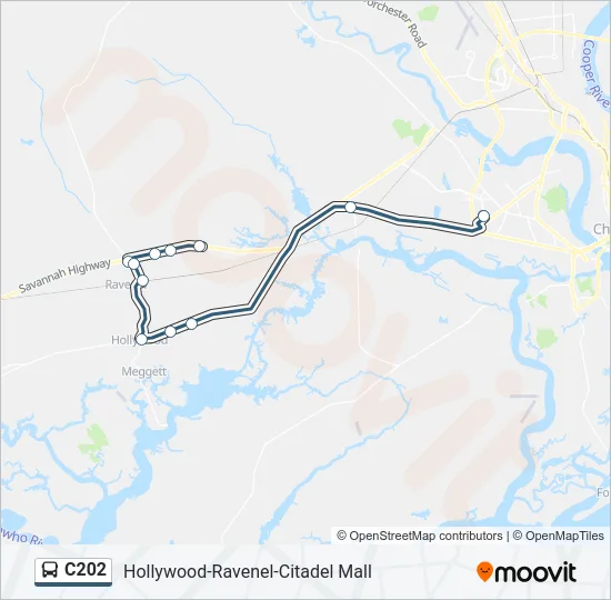 C202 Bus Line Map
