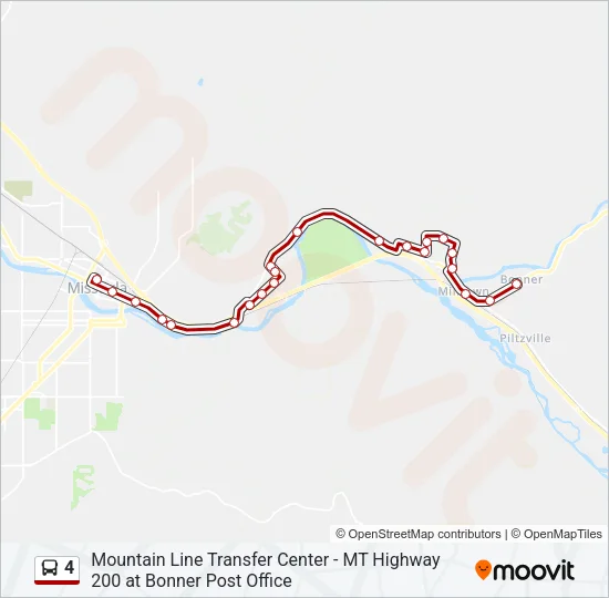 4 Bus Line Map