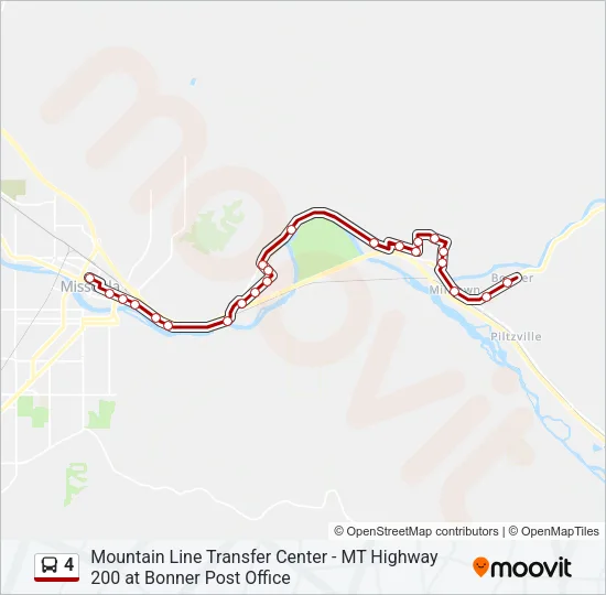 4 Bus Line Map