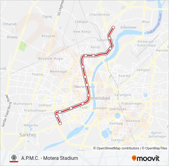 NORTH-SOUTH CORRIDOR Metro Line Map