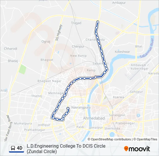 4D Bus Line Map